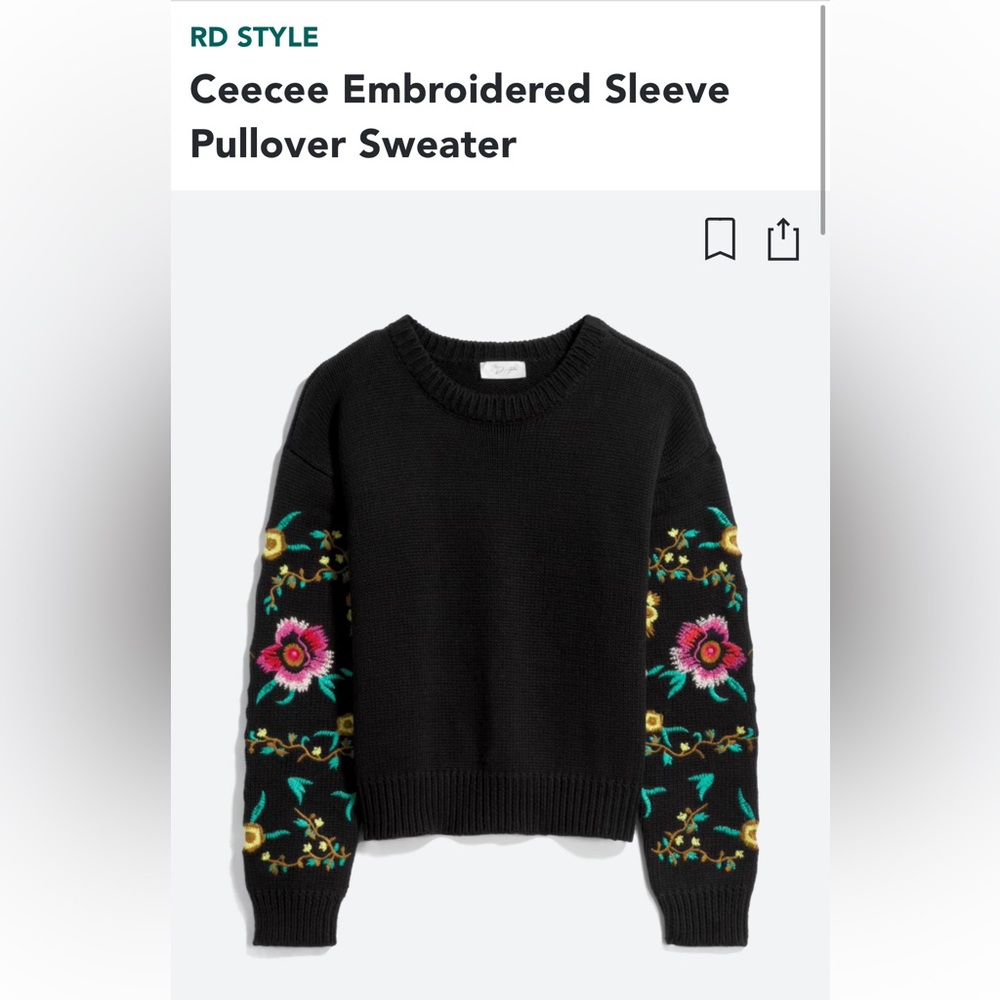EUC RD Style embroidered sweater from stitch fix size large